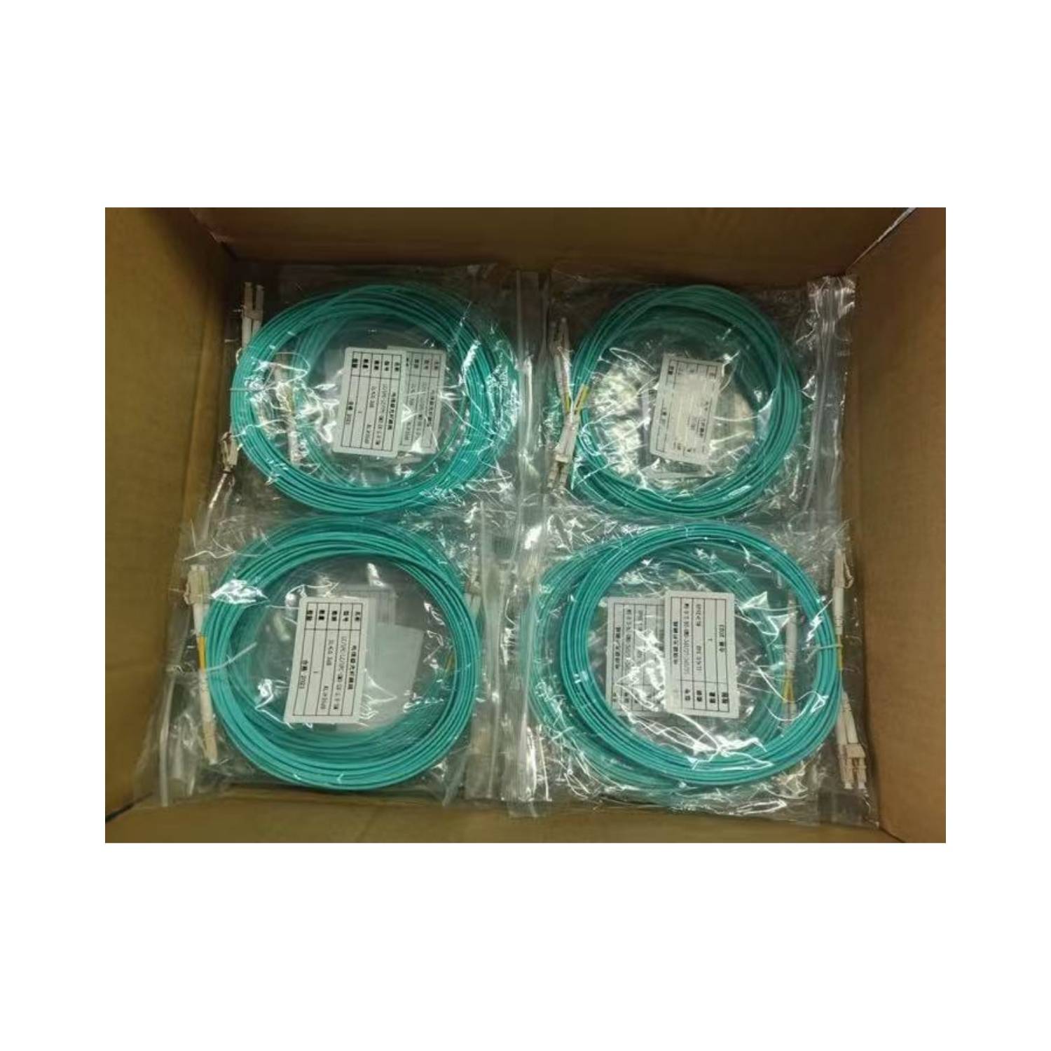 OM3 / OM4 Multimode Fiber Optic Patch Cable SC FC ST LC Custom Length